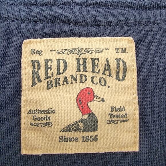 Red Head Flannel Hoodie Shirt Shacket Jacket Sz M 100% Cotton Workwear Grunge - Picture 5 of 9